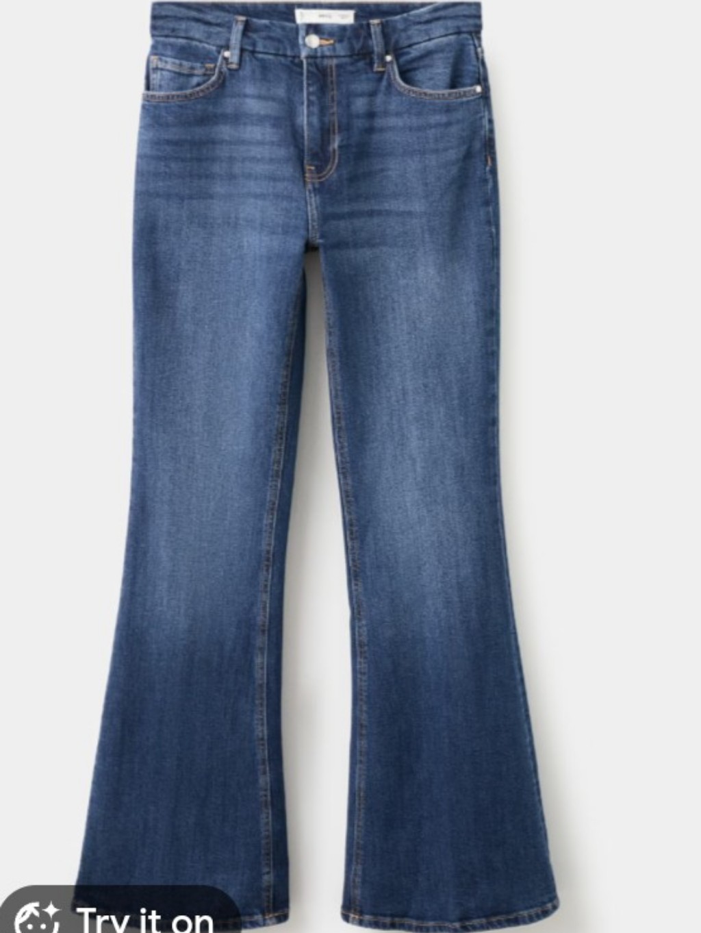 Mng Jeans Mid Flare Leg Jeans Sz 6